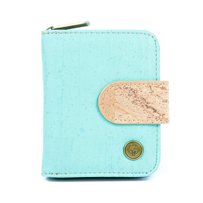 Stylish Solid-Color Cork Women's Short Wallet BAG-2353