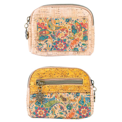 Cute Printed Cork Coin Purse for Women  BAGD-171