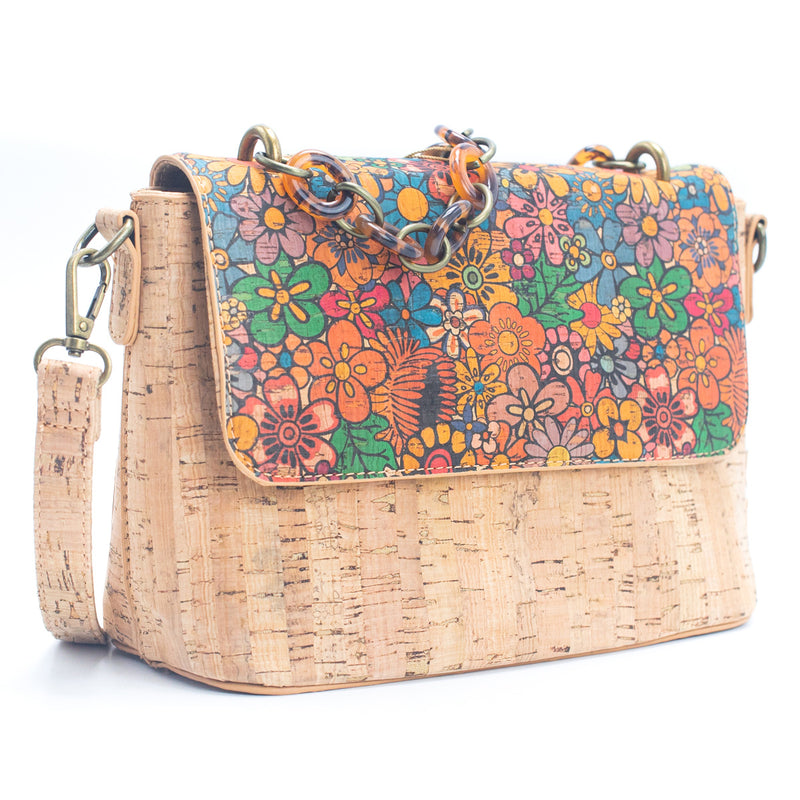 Flash Sale-Eco-Friendly Cork Crossbody Bag for Women - Sustainable and Stylish BAGF-016