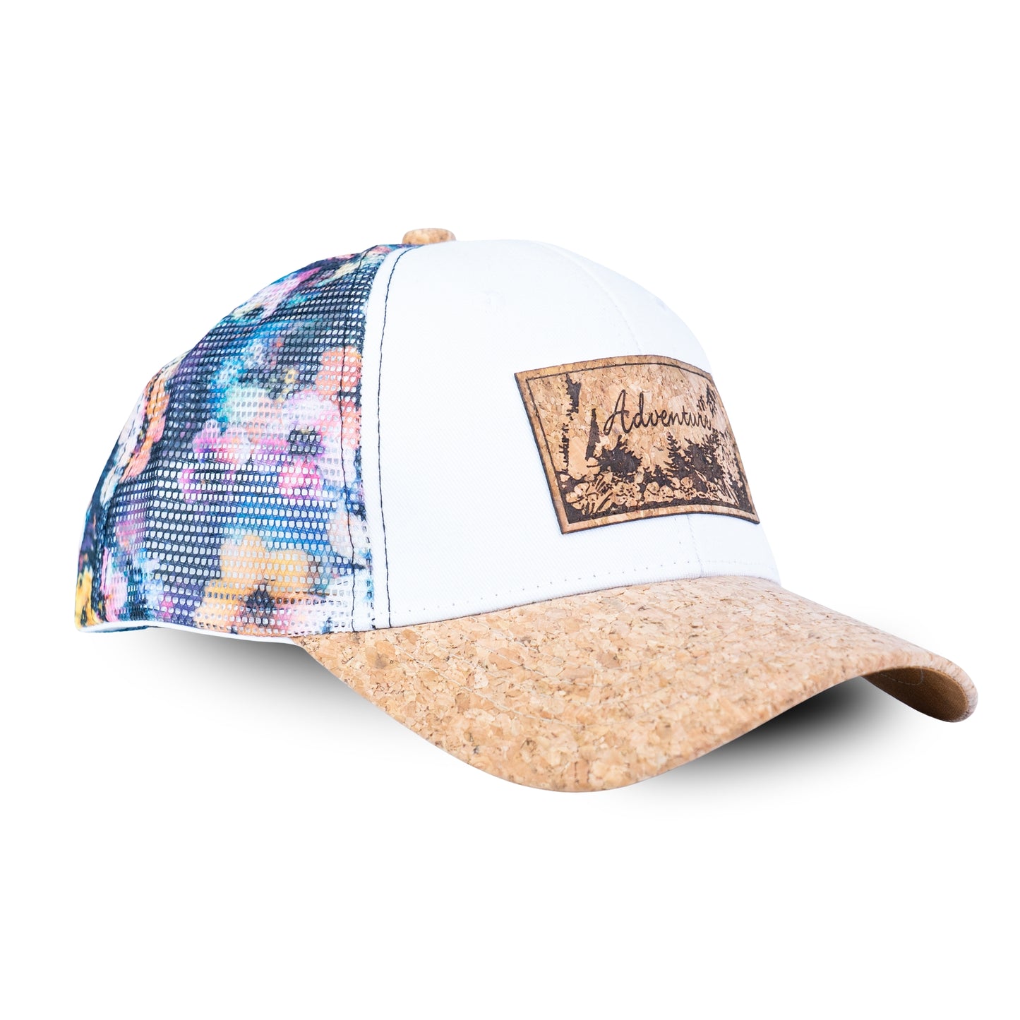 Cork Baseball Cap with Mesh Back - Adventure Trucker Hat L-1191