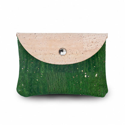 5pcs Natural Cork Coin Purses with Snap Closure BAGP-384
