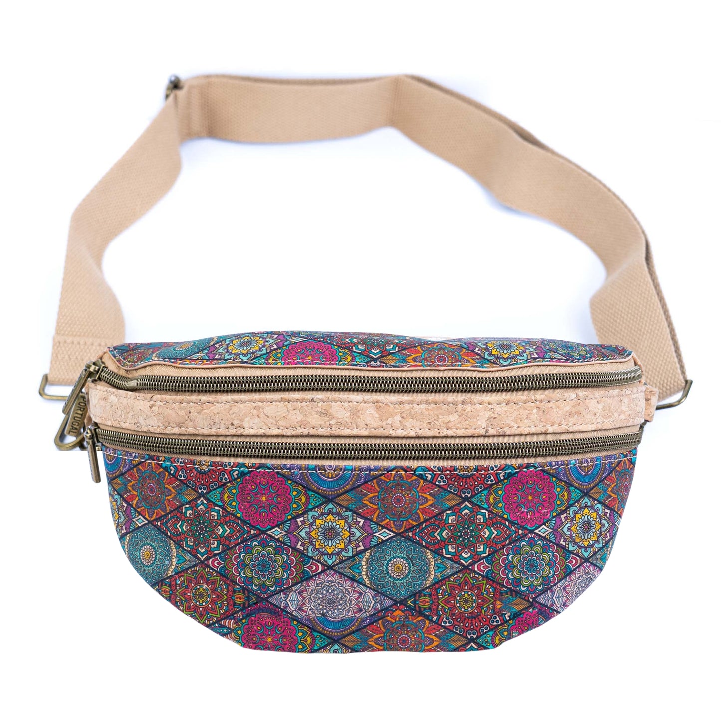 Cork Waist Bag with Double Zipper BAG-2379