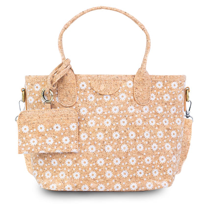 Cork Handbag & Crossbody with Detachable Card Holder — BAGD-627