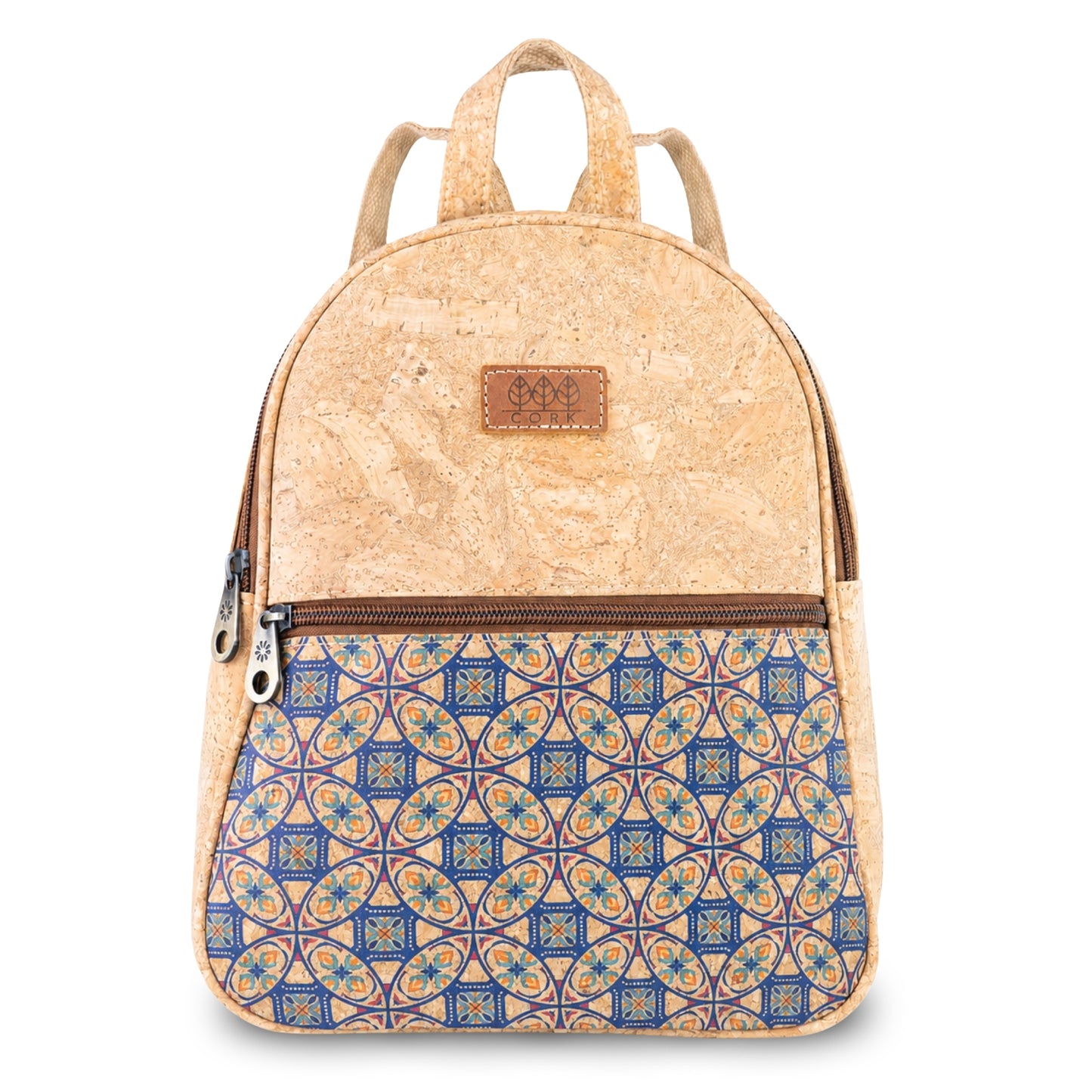 Cork Backpack with Front Zip Pocket – Adjustable Straps BAGD-650