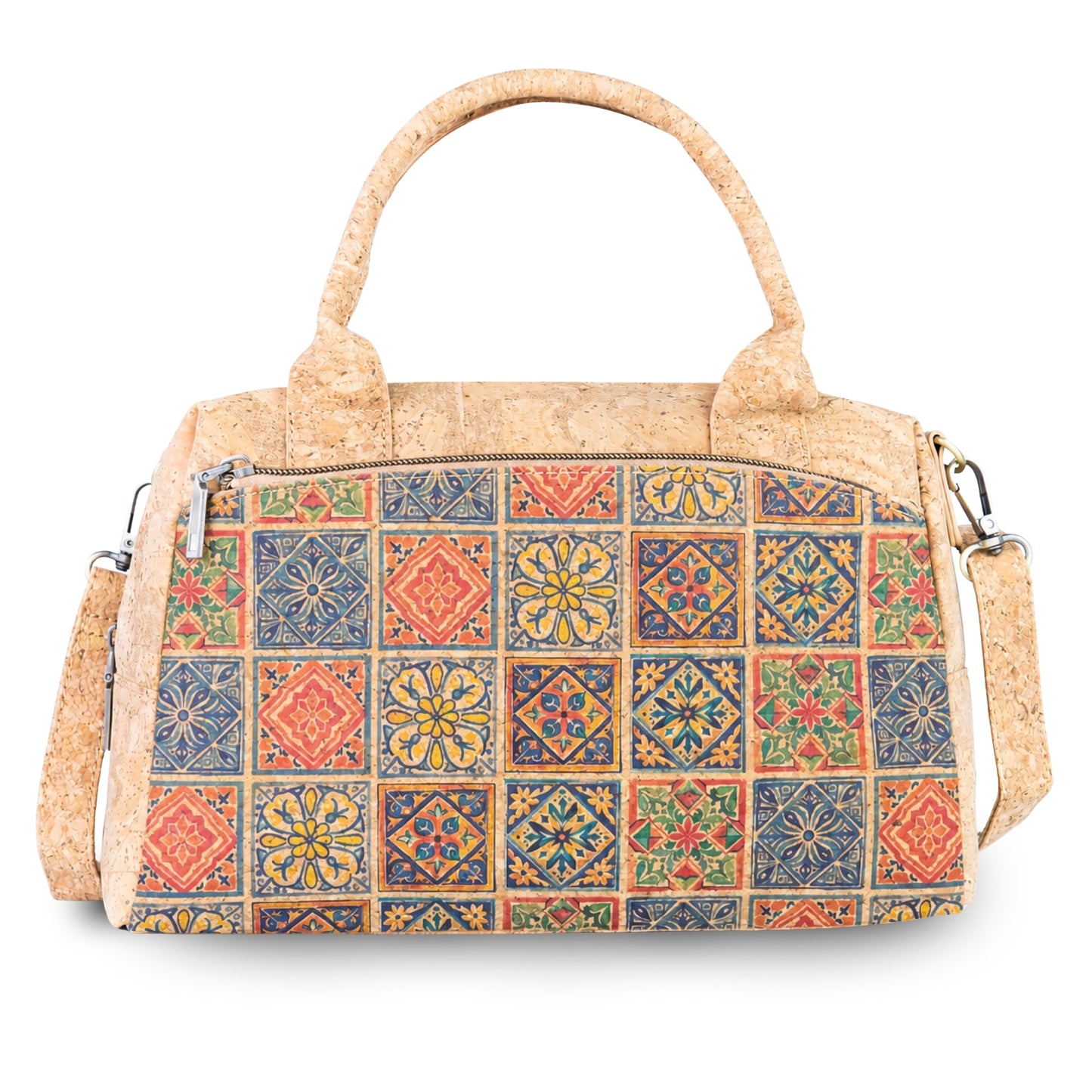 Small Cork Handbag with Printed Front BAGD-661