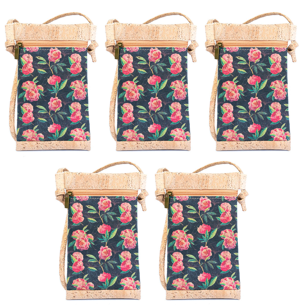 Printed Cork Women's Mini Crossbody Phone Bags BAGP-040(5units)