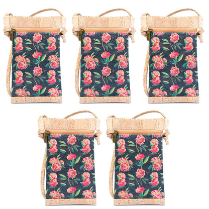Printed Cork Women's Mini Crossbody Phone Bags BAGP-040(5units)