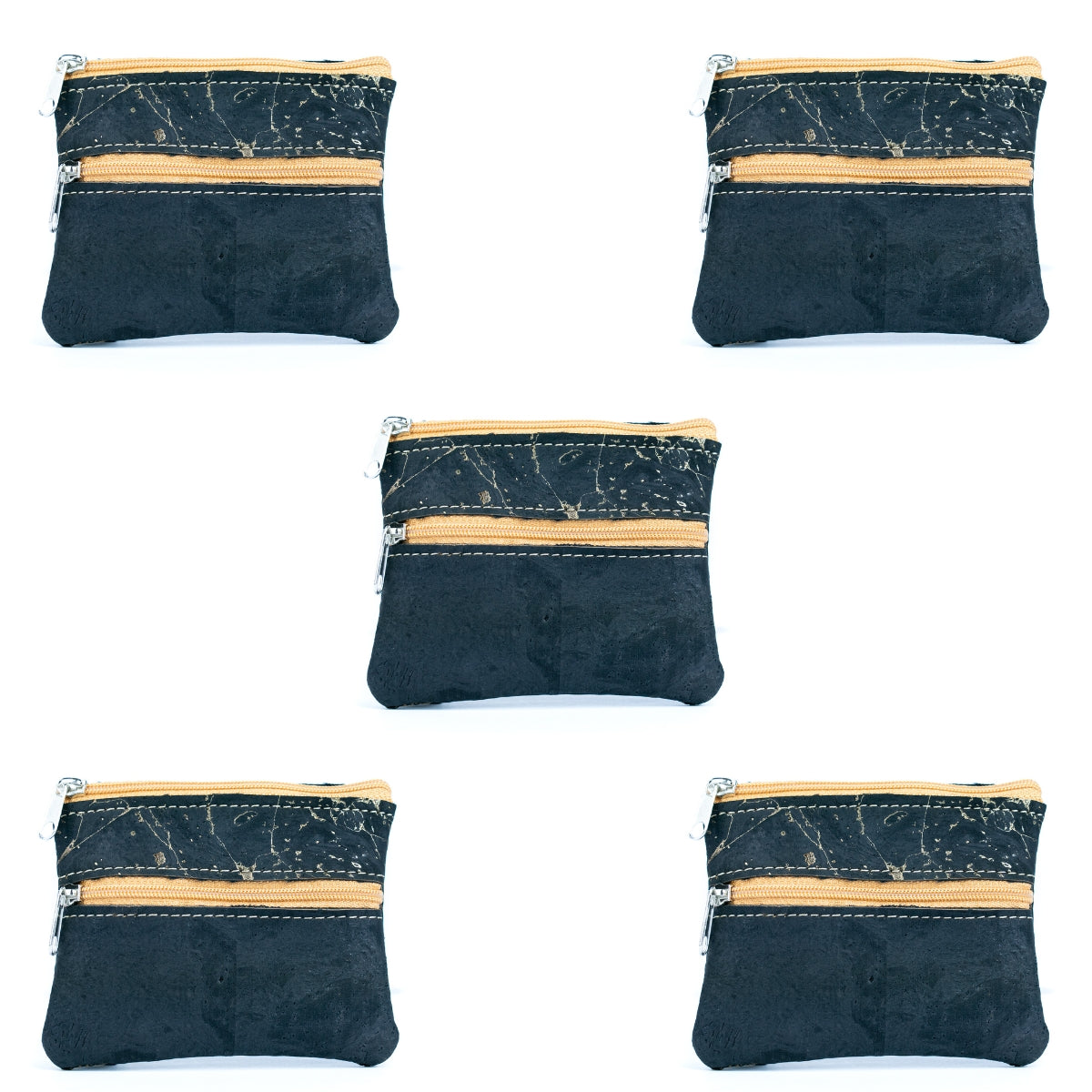 Eco-Friendly Cork Coin Purse with Dual Zippers BAGP-332(5units)