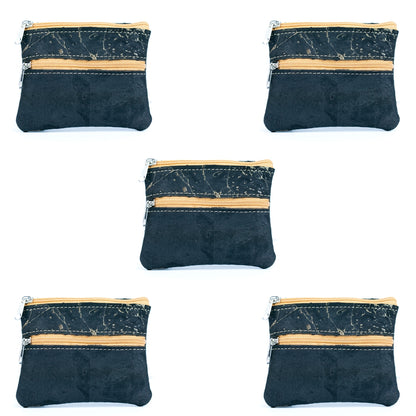 Eco-Friendly Cork Coin Purse with Dual Zippers BAGP-332(5units)