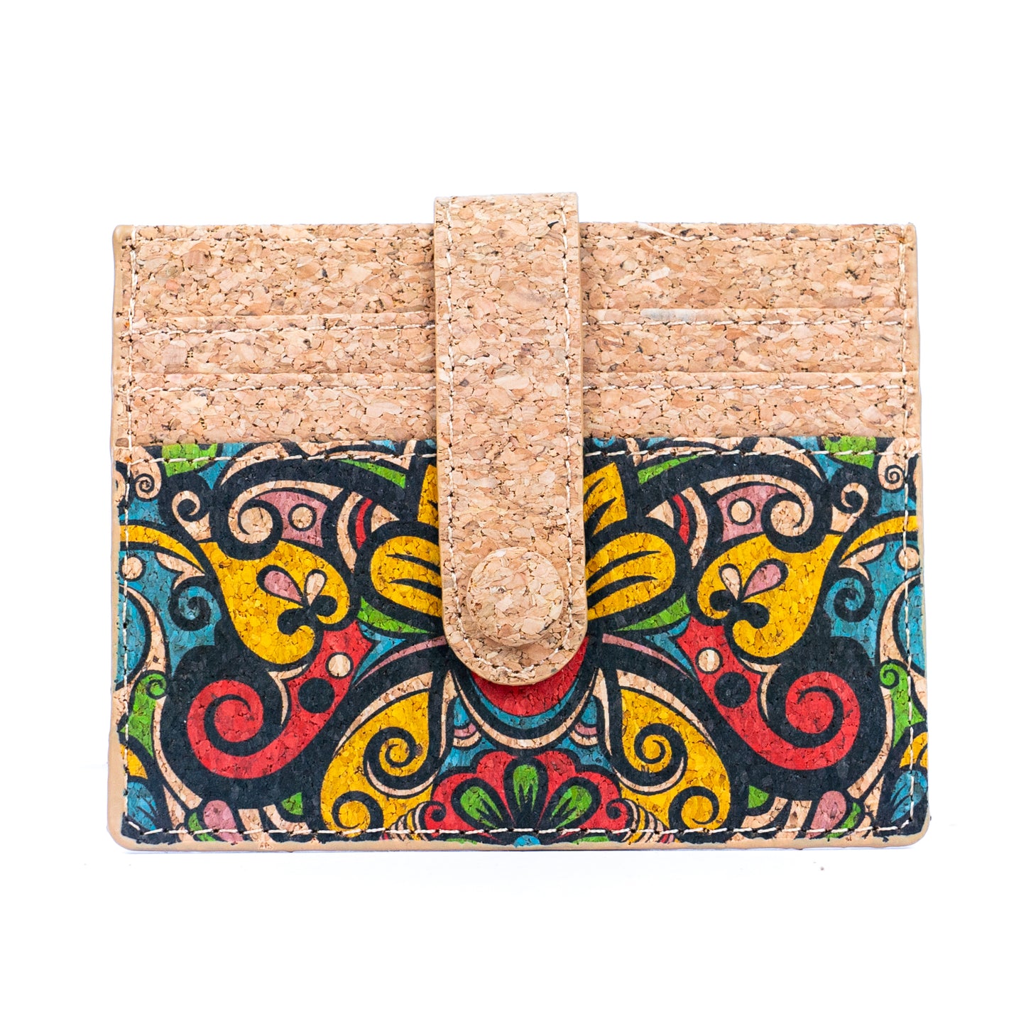Cork Card Wallets in Diverse Patterns BAG-2309