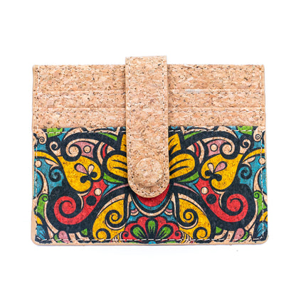 Cork Card Wallets in Diverse Patterns BAG-2309