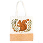 Tote Bag - Cotton and Cork Combination with Christmas and Other Designs BAGD-525