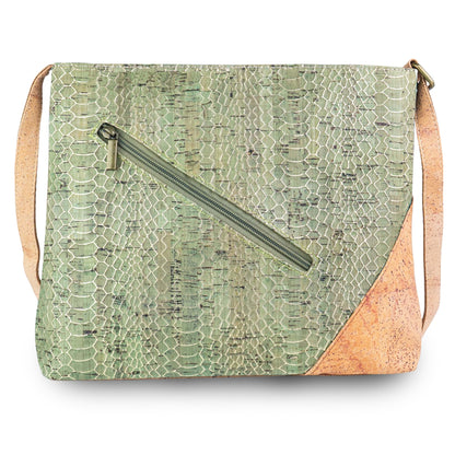 Natural Cork Textured Crossbody Bag for Women – Vegan Shoulder Handbag BAG-2406