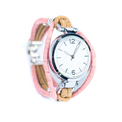Natural Colored Cork Threads and Alloy accessories Handmade DIY Ladies Fashion Watch WA-461