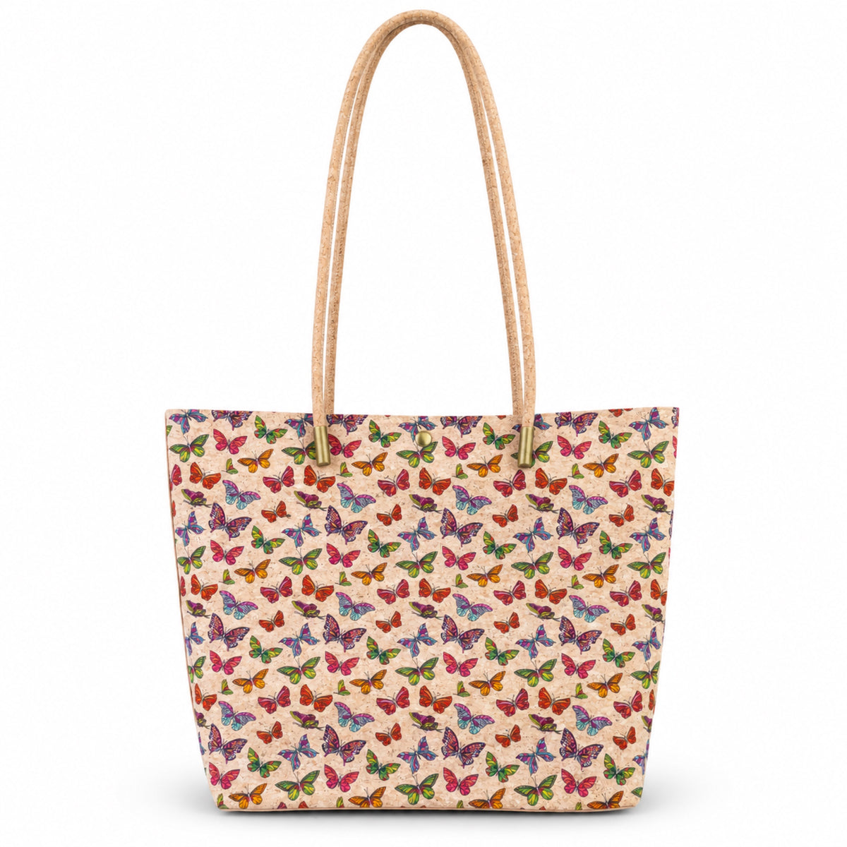 Cork Kaleidoscope Tote Bag with Zip Pouch — BAG-2412