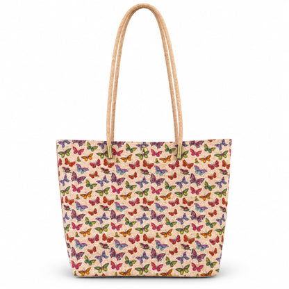 Cork Kaleidoscope Tote Bag with Zip Pouch — BAG-2412