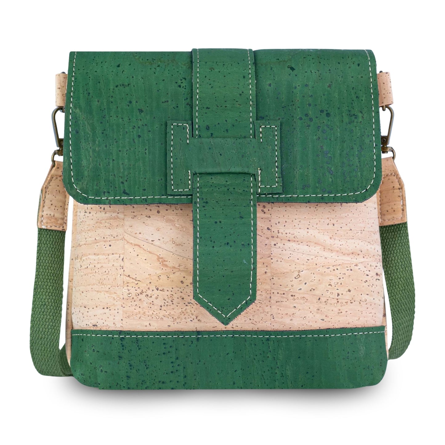 Cork Crossbody Bag | Double-Sided Natural Cork with Detachable Strap BAGP-374