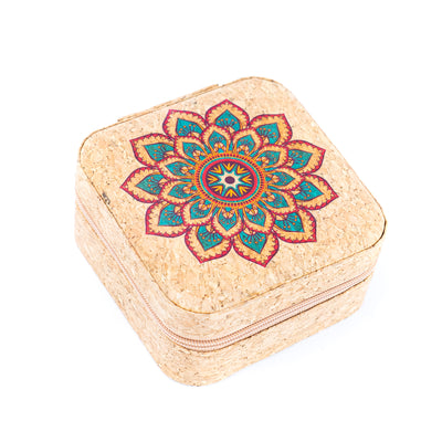 Natural Cork Jewelry Storage Box L-1158