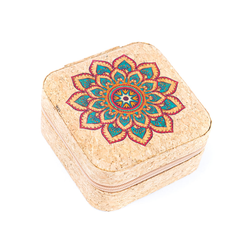 Natural Cork Jewelry Storage Box L-1158