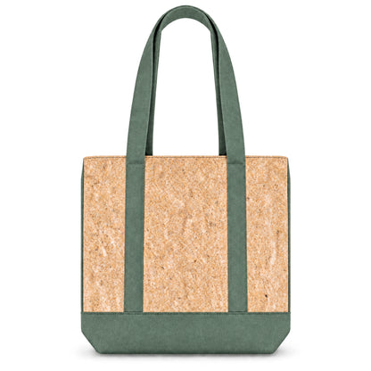 Cork Terra Contrast Cotton Tote Bag — BAG-2415
