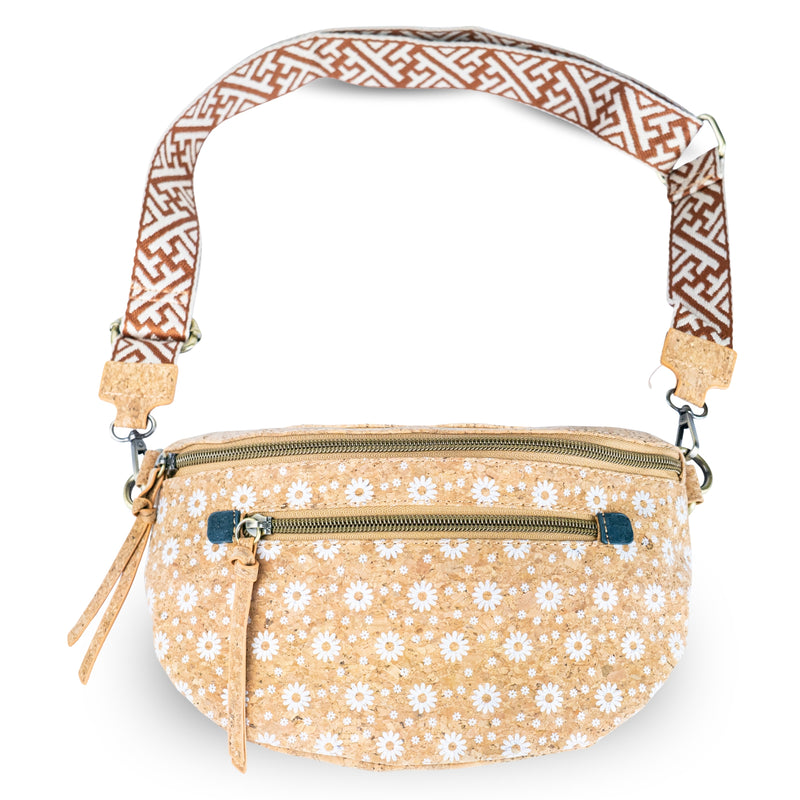 Cork Fanny Pack Shoulder Bag – Mosaic & Floral Patterns BAGD-615