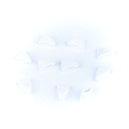 10 Pcs for 10mm flat leather, Flat Ceramic Slider Bead for 10mm Cork Cord   D-5-5-273