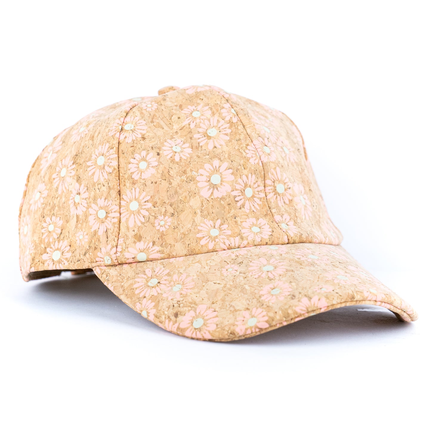 Women’s Cork Baseball Cap with Daisy Print L-1124