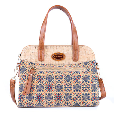 Floral Printed Cork Handbag & Crossbody Bag BAGD-588