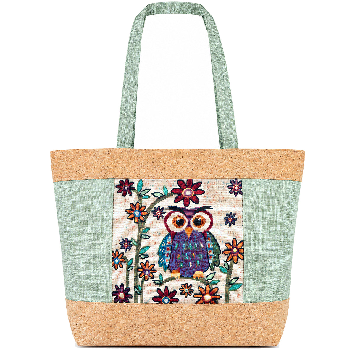 Cork Story Animal Motif Tote Bag — BAG-2413