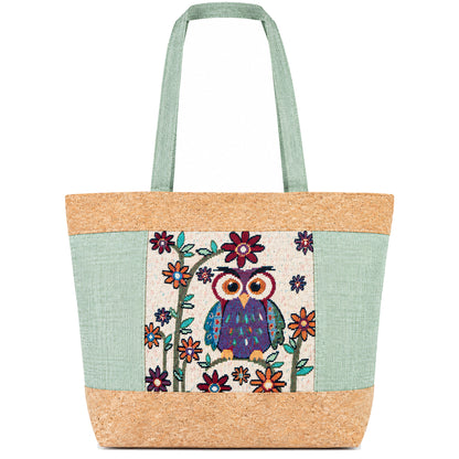 Cork Story Animal Motif Tote Bag — BAG-2413