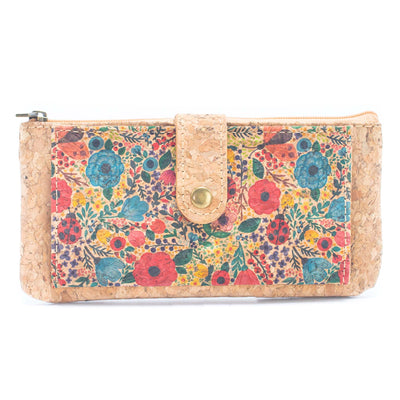 Flower pattern ladies slim card wallets BAG-2223