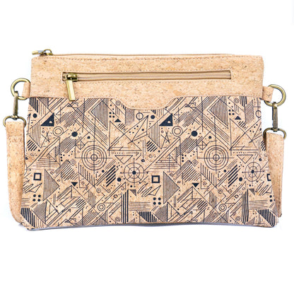 Printed Natural Cork Crossbody Bag & Clutch BAG-2396