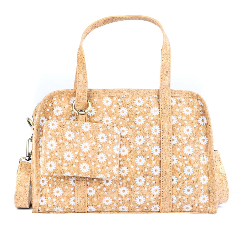 Cork Handbag – Floral & Mosaic Design, Eco-Friendly Elegance BAGD-342
