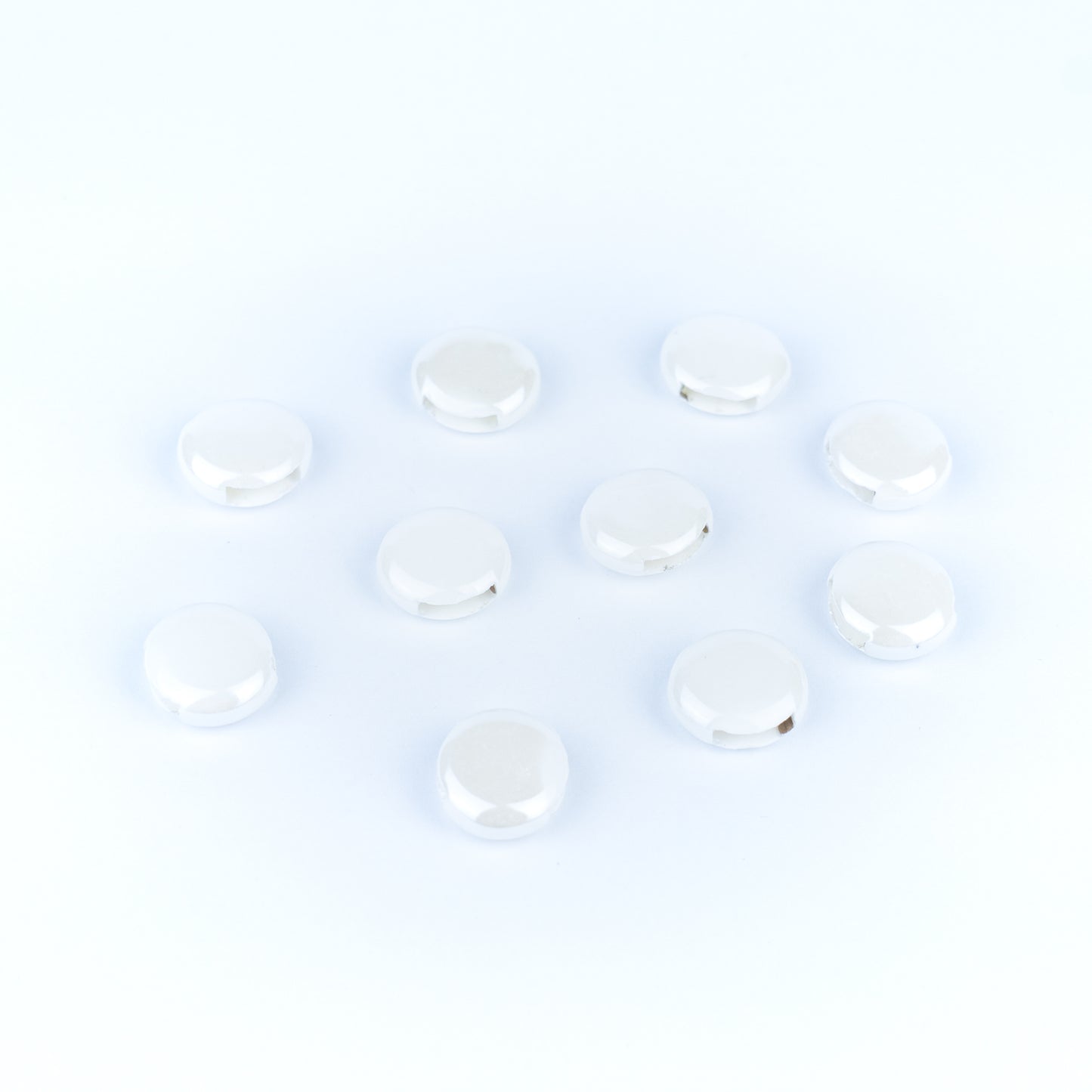 10 Pcs for 10mm flat leather, Flat Ceramic Slider Bead for 10mm Cork Cord    D-5-5-272