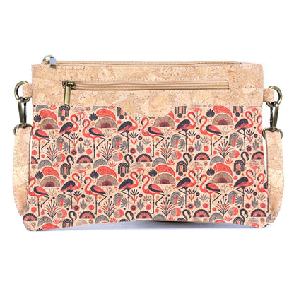 Printed Natural Cork Crossbody Bag & Clutch BAG-2393