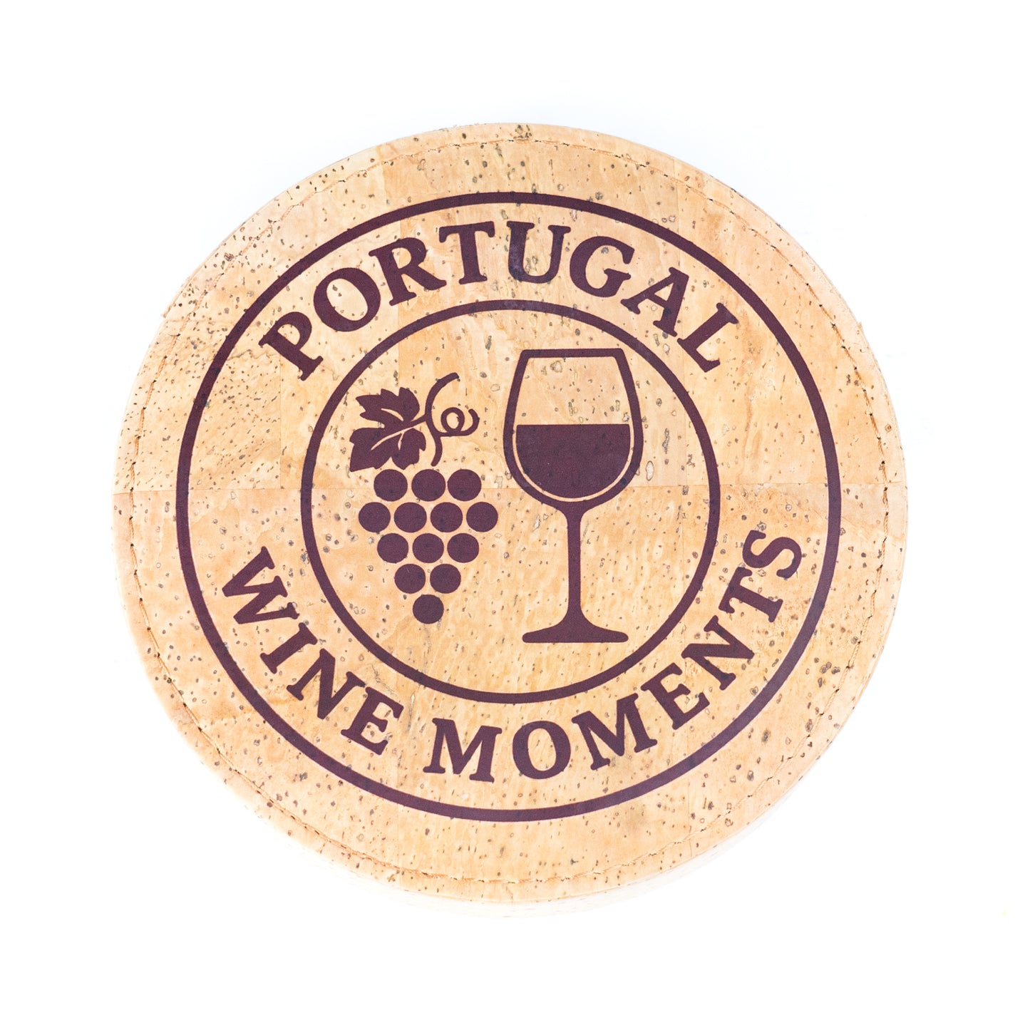 Cork Wine Accessory Gift Set – 4-Piece in Natural Cork Box L-1156