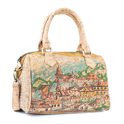 Printed Cork Ladies' Bucket Bag BAGD-573