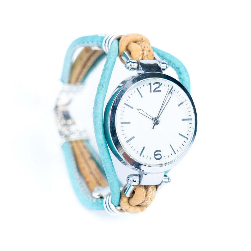 Natural Colored Cork Threads and Alloy accessories Handmade DIY Ladies Fashion Watch WA-461