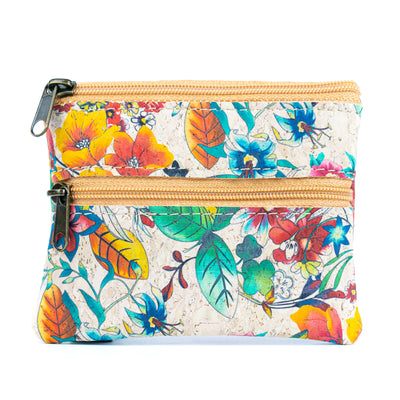 Compact Natural Cork Coin Purse BAGP-332(5units)