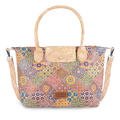 Cork Handbag with Detachable Shoulder Strap BAGD-655