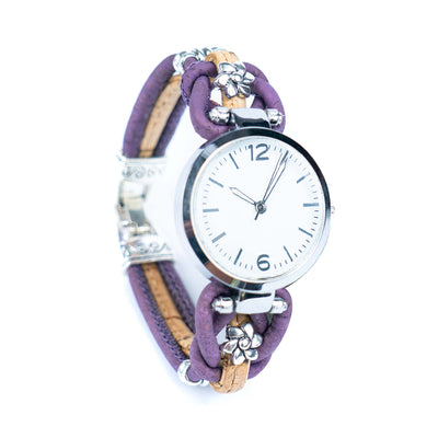 Natural Colored Cork Threads and Alloy accessories Handmade DIY Ladies Fashion Watch WA-463