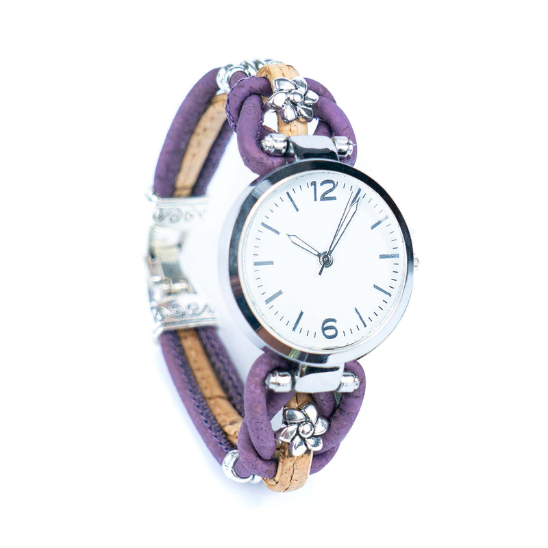Natural Colored Cork Threads and Alloy accessories Handmade DIY Ladies Fashion Watch WA-463