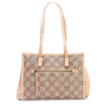 Natural Cork Women's Tote Bag with Shoulder Strap summer BAG-019