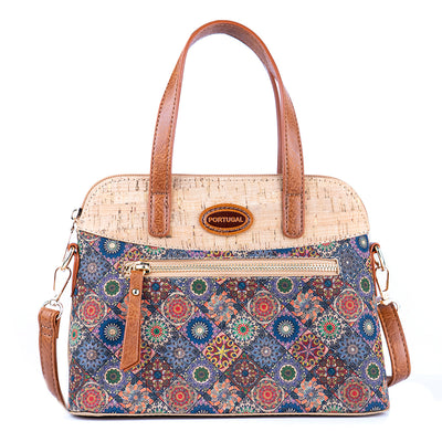 Floral Printed Cork Handbag & Crossbody Bag BAGD-588