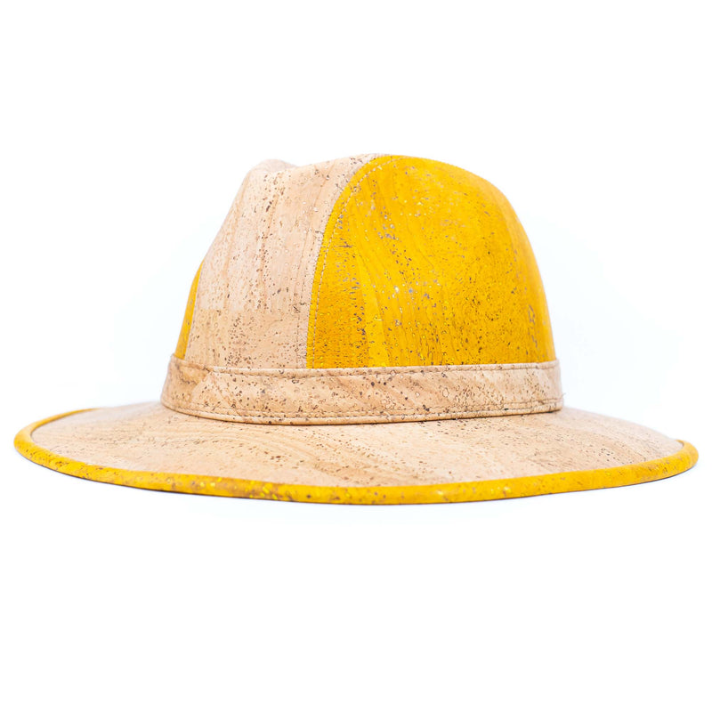 Cork Wide-Brim Fedora Hat L-1140