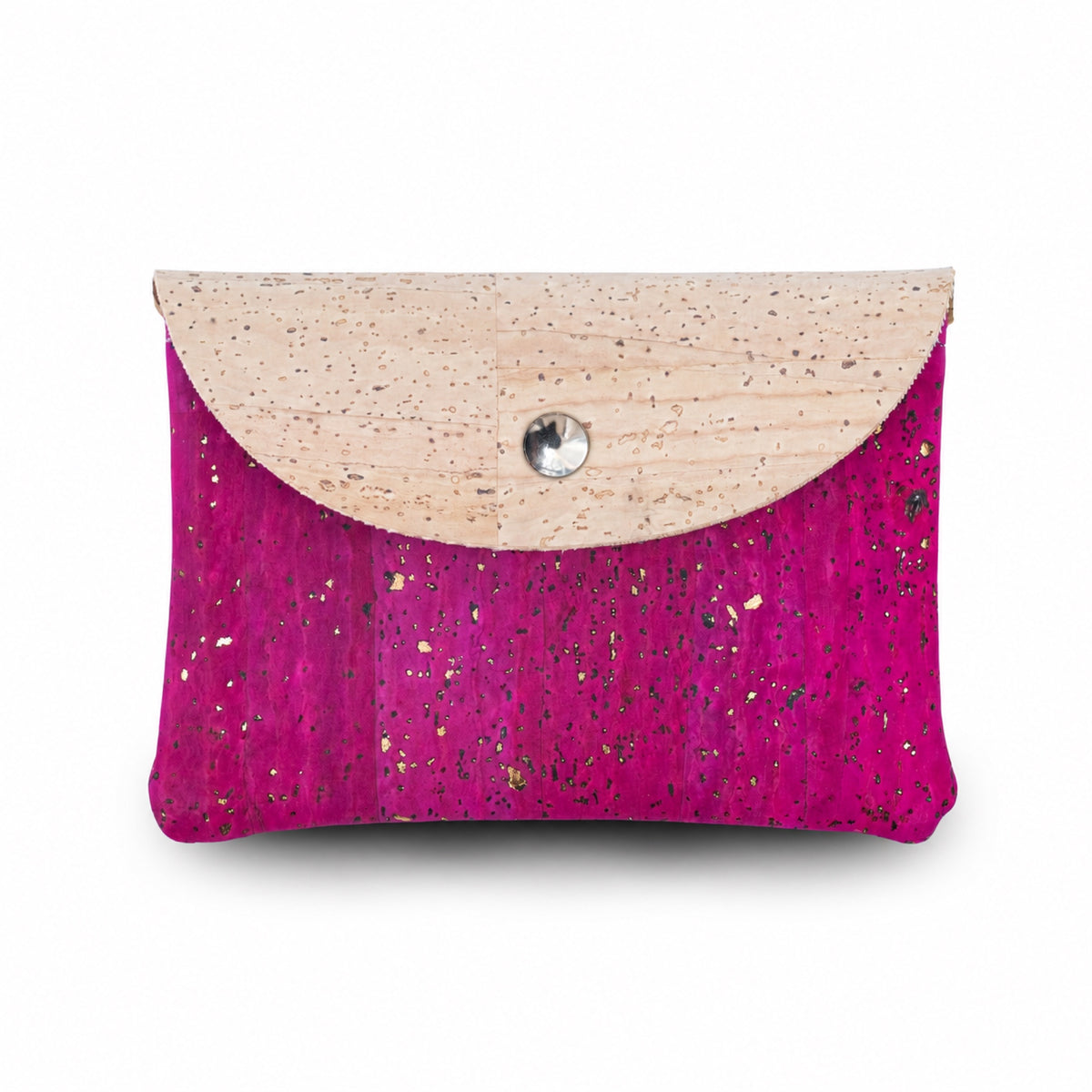 5pcs Natural Cork Coin Purses with Snap Closure BAGP-384