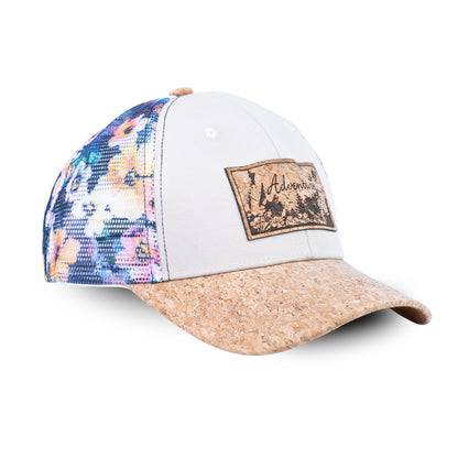 Cork Baseball Cap with Mesh Back - Adventure Trucker Hat L-1191