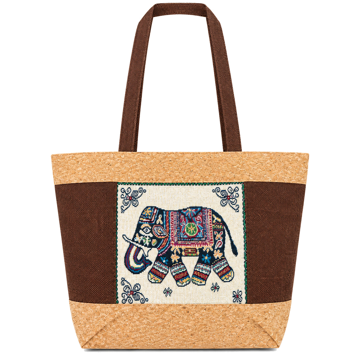 Cork Story Animal Motif Tote Bag — BAG-2413