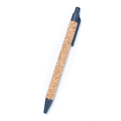 10units-Cork Ballpoint Pens with Biodegradable Plastic L-886