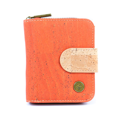 Stylish Solid-Color Cork Women's Short Wallet BAG-2353